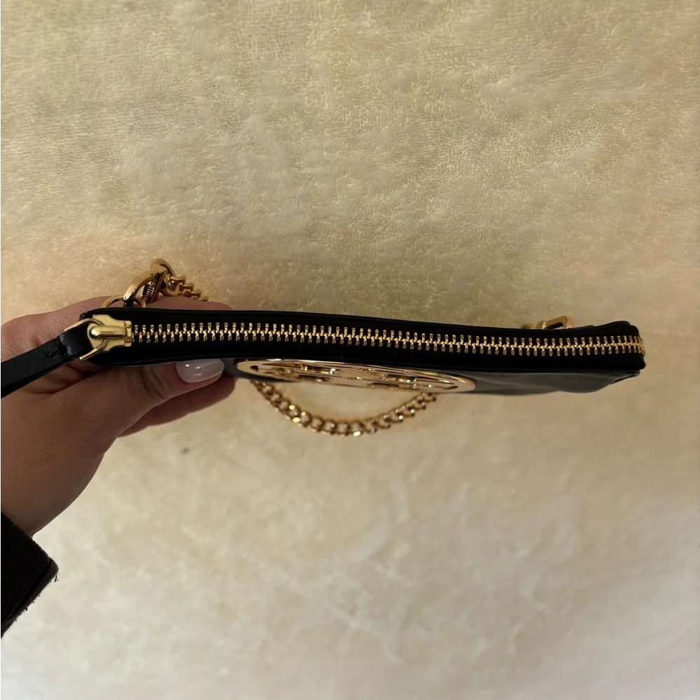 Tory Burch Wristlet with Iconic Gold TB Logo - Picture 10 of 14